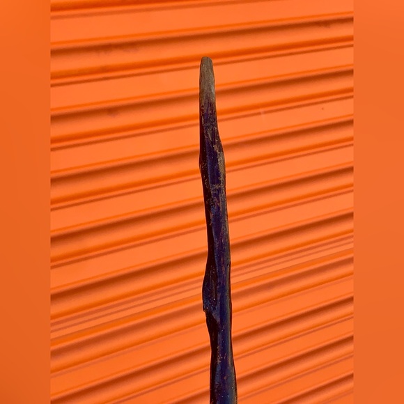 19th Century Antique Rustic Primitive Gnarly Twisted Root Branch Wood Cane - Picture 6 of 16